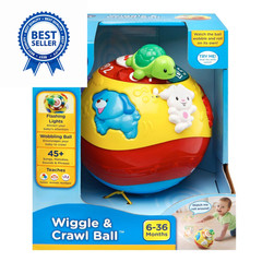 VTech Wiggle and Crawl Ball, Multicolor 6.5″ X 7″ X 6.5″,