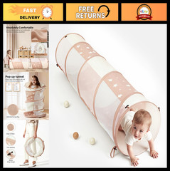 Crawl Tunnels for Toddlers & Babies – Activity Play Tunnel for Kids & Pets