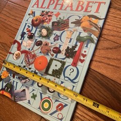 Large Alphabet Book Blue Toddler Baby Large Coffee Table Style Book Learning