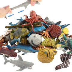 18 Pack Assorted Ocean Animal, Stretchy and Floating Small, 18packocean