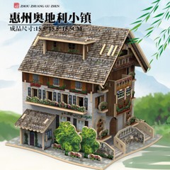 GuangDong ChaoShan Ancient Town China Folk Home Wooden 3D Puzzle Building Model