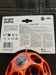 Bright Starts Oball Classic – NEW! Orange!