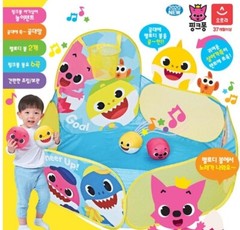 Pinkfong Baby Shark Melody Ball & Goal Play Tent Toy Korean 6 Songs Baby Kids