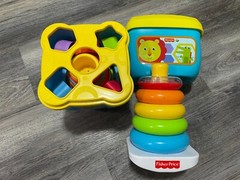 Fisher Price Baby Stacking Blocks, Stacking Ring, & Sorting Blocks