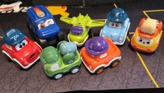 7 Pcs Pull Back Cars Set Toys for 1 2 3 Year Toddlers