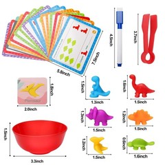 Counting Dinosaurs Montessori Toys for 3 4 5 Years Old Boys Girls Toddler Man…
