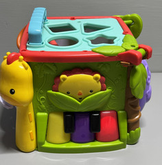 Fisher-Price Activity Cube Musical Toy Lights Sounds Numbers Letters Learning