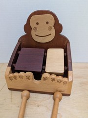 Soopsori Monkey Rhythm Blocks set, wooden musical toy for children