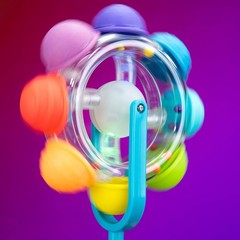 Rainbow Wheel Magnetic Tray Toy – Exciting Audio-Visual Experience for Babies