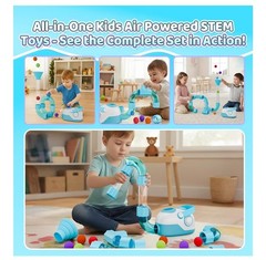 Air-Powered STEM Building Toys – Bluetooth Learning Toys with Wireless Music …