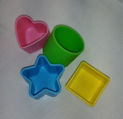 Cocomelon Shape Sorter Replacement Shapes x4 for Watermelon Bucket Toy
