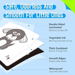 25 tarjetas de estimulación visual para bebés, tarjetas de alto contraste