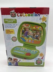 New Cocomelon Sing and Learn Laptop Toy for Kids Learn ABC’s & Numbers FreeS&H