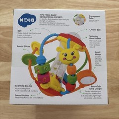 HOLA 929 Baby Toys 3+ Months Baby Rattle Toys Activity Ball