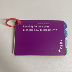 LOVEVERY PLAY GUIDE-THE PIONEER* AGES 16, 17,N18 MONTHS*COLORFUL AND INFORMATIVE