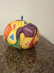 Fisher Price Laugh And Learn Singing Soccer Ball 8 Inch Plush Stuffed Toy Works