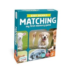 Baby Animals Matching Memory Game for Kids Ages 3+ – Preschool Concentration