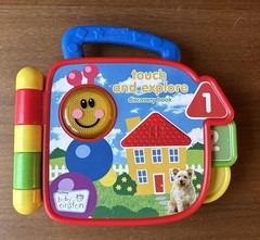 Baby Einstein Touch and Explore Discovery Book – English Spanish French Toy
