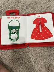 deMoca Quiet Book Soft Activity For Baby Fine Motor & Sensory Skills