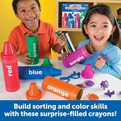 Rainbow Sorting Crayons – Color Recognition Toy for Toddlers