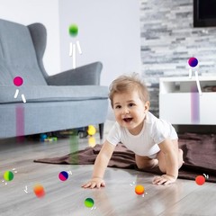 Whkvnng 24 PCS 45mm Bouncy Balls for Kids,Jumbo Super Bouncy Balls,Large Rubb…