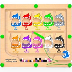 Magnetic Color & Number Maze Toy – Montessori Counting & Matching Game for Kids