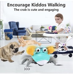 Crawling Crab Baby Toy – Infant Tummy Time Toys 3 4 5 6 7 8 9 10 11 12 Months