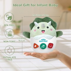 Baby Toys 0-6-12 Months, Plush Musical Toys, Cute Stuffed Animal Infant Toys…