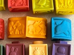ABC Numbers Animals Educational Stacking Building Squishy Soft Rubber Toy Blocks