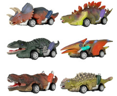 Dinobros Dinosaur Toy Pull Back Cars Lot of 11 Roadster Dino Cars Ages 3 and up