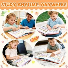 Interactive English Learning Sound Book Toy for Kids – 470+ Words, 21 Themes, Ph