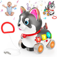 Baby Toys 1 Year Old, Musical Puppy Toys for 6-12-18 Month Girls Boys, Bilingual