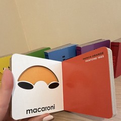 Pantone Box of Color 6 Board Mini Books Set Orange Yellow Green Blue Purple Red