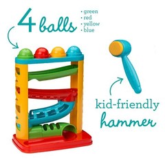 Infantino Bop and Drop Ball Tower Colorful Activity for Hand Eye Coordination…