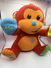 Infantino Baby Toy Red Monkey ABC 123 Interactive Learning Educational Hand Foot