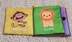 8 Handmade Soft Colorful Mini Books For Babies & Toddlers. Rustled. 4″ X 4″ WOW