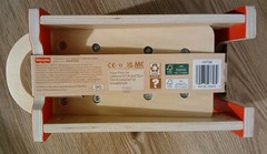 Fisher-Price Wood Toddler Toy Pound and Tap Bench Xylophone, 6-Piece Wooden New!