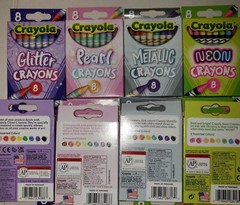 96PC Coloring Crayola Crayons for Coloring. 3 box of each shown