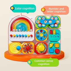 Busy Board 3.0: Multicolored Learning Activity for Toddlers 1-6 – Non-Toxic Fun
