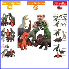 6P Jumbo Dinosaur Toys Set for Kids & Toddlers, Educational & Party Favors