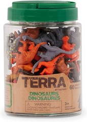 Mini Dinosaur Toys Collection: 60 Assorted Figures for Creative Play Adventures