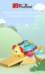 Turtle Electric Music Crawling Spanish/ English Baby, Toddler Toy -Tummy Time