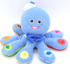 Baby Einstein Octopus Bilingual English Spanish French Color Learning Toy Plush