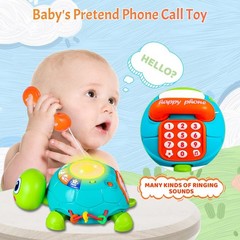 Baby Toys 6 to 12 Months Crawling Turtle Musical Infant Toy for 12 Months Old…
