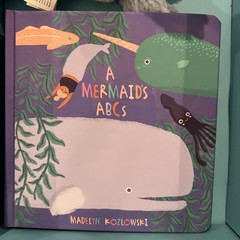 The Manhattan Toy Company Mini Plush Whale & Mermaid ABCs Board Book Gift Set