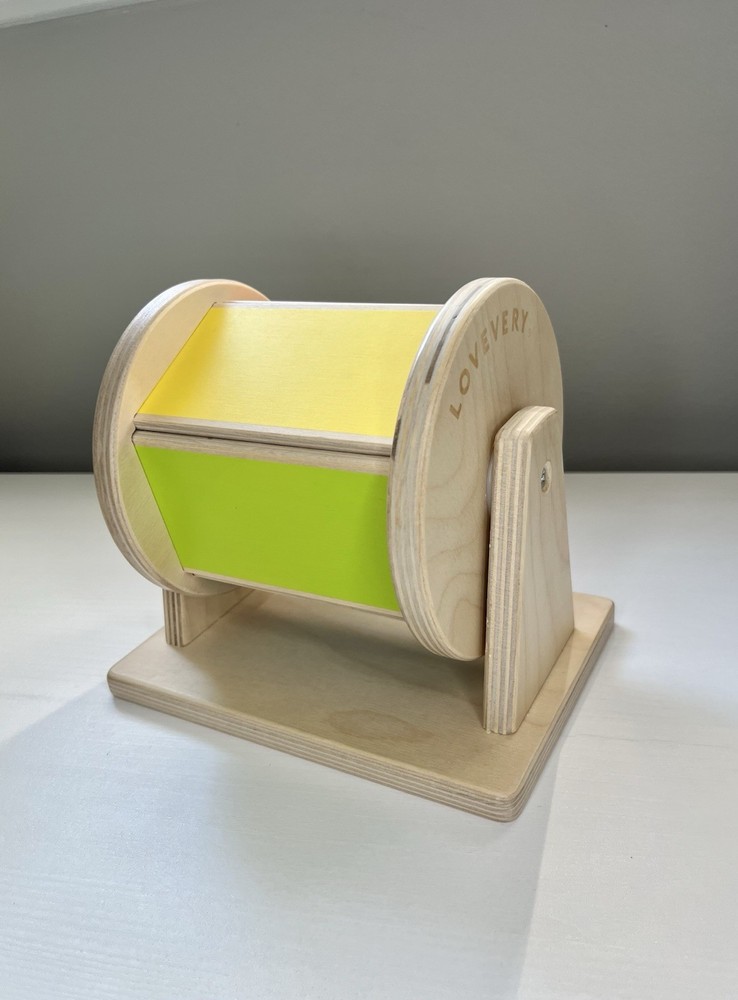Lovevery Montessori Wooden Spinning Rainbow Drum The Senser Play Kit Months 5-6