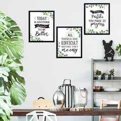 13 Pcs Eucalyptus Bulletin Board Posters Classroom Motivational Green Inspiratio