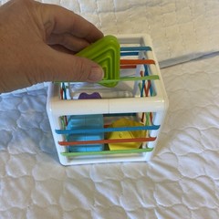 Fat Brain Toys Inny Bin Baby Sensory Develop Learn Shape Sorter Montessori Used