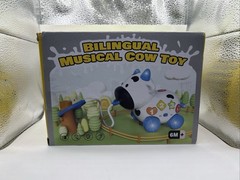 Musical Cow Baby Toy, Educational Gift for 6M+, Bilingual Infant Toy NIB C3