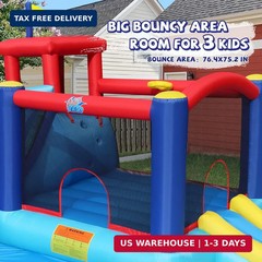 Action Air Bounce House – Inflatable Bouncing House with Blower for Indoor & Out